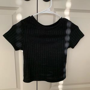 black crop top